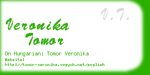 veronika tomor business card